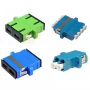 Adaptador fibra óptica dúplex monomodo APC/UPC