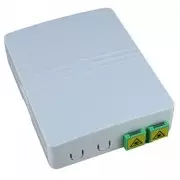 Caja fibra óptica de superficie con 2 adaptadores SC/APC Simplex