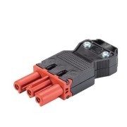 Conector Wieland aérea hembra rojo